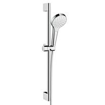 Dušo komplektas Hansgrohe Croma Select E, balta sp./chromo sp.
