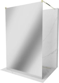 Dušas siena Mexen Kioto Walk-in, 100 cm x 200 cm, zelta krās./rūdītais