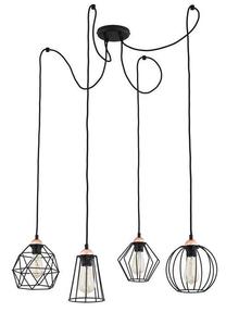 Šviestuvas kabinamas TK Lighting Galaxy, juoda sp., E27, 60 W Prekė su pažeista pakuote.