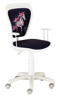 Vaikiška darbo kėdė Ministyle Unicorn, 55 x 55 x 79 cm, balta