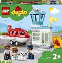 Konstruktorius LEGO DUPLO Town Lėktuvas ir oro uostas 10961, 28 vnt.