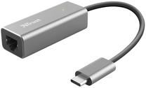 Adapteris Trust Dalyx Dalyx USB-C to Ethernet Adapter USB-C, Ethernet, 0.01 m, pelēka krās.