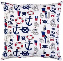 Dekoratyvinė pagalvėlė Home4you Summer, mėlyna/balta/raudona, 45 cm x 45 cm