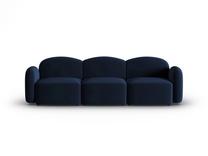 Sofa Micadoni Home Blair Velvet, tamsiai mėlyna sp., 272 x 87 cm x 80 cm