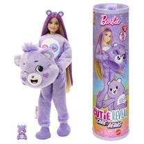 Lelle ar aksesuāriem Mattel Barbie Cutie Reveal Care Bears Share Bear JCN96, 29 cm, violeta krās.