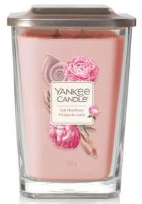 Svece, aromātiskā Yankee Candle Elevation Collection Salt Mist Peony, 80 h, rozā krās.