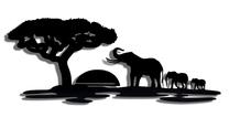 Dekoratsioon Wallity Safari, 30 cm, punane v./kollane v.