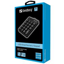Vadu datora tastatūra Sandberg 630-07, EN, melna krās.