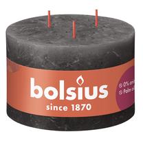 Žvakė, forminė Bolsius Rustic Shine Stormy Grey, 57 h, pilka sp.