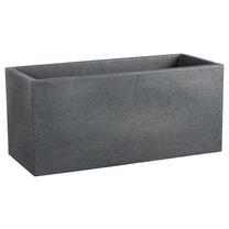 Gėlių vazonas Scheurich Stony Black 63200, plastikinis, 59 cm x 25 cm, Ø 59 cm, tamsiai pilka sp.