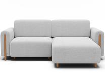 Modulinė sofa Acossta, balta sp., kairinė, 154 x 244 cm x 95 cm