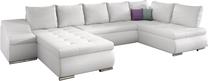 Kampinė sofa Giovanni Soft 17, balta sp., kairinė, 200 x 340 cm x 88 cm