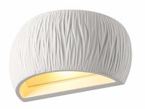 Valgusti seinale SLV Plastra WL Curved 1004732, R7s, 1 x 20 W, valge v. / valge v.