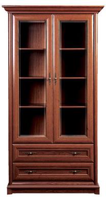 Vitrina Kent EWIT2D2S, ruda, 110 cm x 43 cm x 204 cm