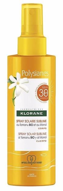 Purškiklis įdegio priežiūrai Klorane Solaire Sublime SPF30, 200 ml