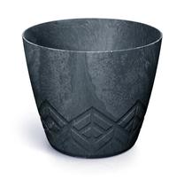 Gėlių vazonas Prosperplast ARECO BETON DARE200E-S433, plastikinis, Ø 19.8 cm, antracito sp.