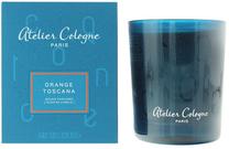 Svece, aromātiskā Atelier Cologne Orange toscana, 40 h, 180 g, zila krās.