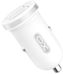 Automobilinis įkroviklis XO TZ08, Cigarette Lighter Socket/2 x USB, balta sp.