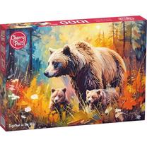 Dėlionė CherryPazzi Together In The Wild, 50 cm x 70 cm, 1000 vnt., įvairių spalvų