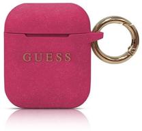 Austiņu futlārs Guess Protection Case For Apple AirPods, rozā krās.