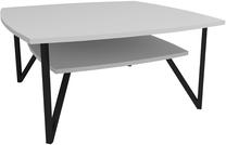 Kavos staliukas Kalune Design Asens 90, balta sp., 90 cm x 90 cm x 42 cm