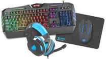 Laidinis klaviatūros ir pelės komplektas Fury Thunderstreak 2.0 Combo, EN, juoda sp.