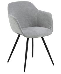 Valgomojo kėdė Wollena, juoda sp./pilka sp., 56 cm x 58 cm x 83 cm