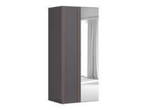 Шкаф Flex, серый цв., 97 см x 70 см x 218 см, с зеркалом