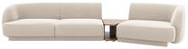 Modulinė sofa Micadoni Miley Blu 22, šviesiai smėlinė, dešininė, 300 x 118 cm x 70 cm