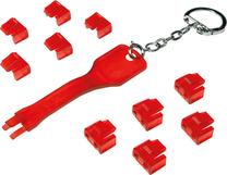 Аксессуары для сетевых продуктов Logilink RJ45, 10 шт., красный цв.
