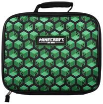 Pusdienu kastīte Bioworld Minecraft Creepers Blocks, melna krās./zaļa krās.