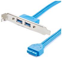 Adapteris StarTech USB3SPLATE USB 3.0, HDMI, 0.19 m, zila krās.