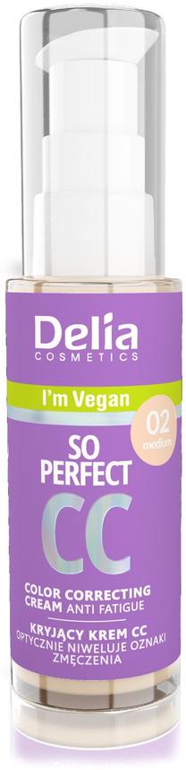 CC krēms Delia Cosmetics So Perfect, SPF 30, 02 medium, 30 ml