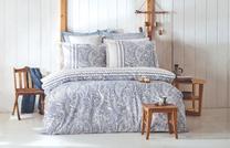Patalynės užvalkalų komplektas Mijolnir Paisley 172PRL2417, mėlyna sp./balta sp., 50 x 70 cm, 200 x 220 cm