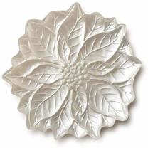 Kalėdinė lėkštė serviravimo Mondex Flowie, Ø 31.5 cm, perlo sp.