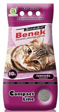 Kasside allapanu Super Benek Compact Line Lavander, bentoniit, 10 l