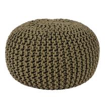 Pufas LABEL51 Knitted 432816, žalia sp., 50 cm x 50 cm x 35 cm