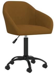 Darba krēsls VLX Swivel 3089669, 56 x 63 x 80 - 92 cm, brūna krās.