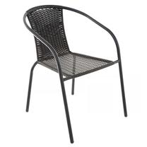 Lauko kėdė Patio Bistro Plus, juoda sp., 60 cm x 52 cm x 73 cm