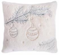 Kalėdinis dekoratyvinės pagalvėlės užvalkalas Homla Snowbell, balta, 45 cm x 45 cm