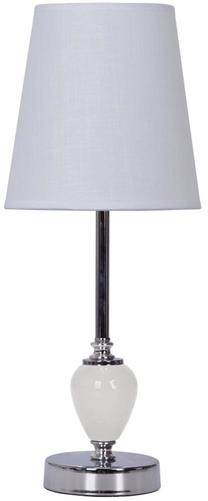 Galda stāvlampas Home4you Bols DH07162, E14, 40W, balta krās./balta krās.