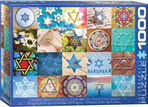 Dėlionė Eurographics Star of David Collage 6000-6104, 67.6 cm x 48.9 cm, 1000 vnt., įvairių spalvų