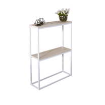 Консольный стол ADRK Mason, белый цв./коричневатый цв., 20 см x 60 см x 80 см