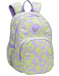 Skolas mugursoma CoolPack Rider Flores, zaļa krās./violeta krās., 43 cm x 31 cm x 19 cm