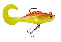 Резиновая рыбка Jaxon Magic Fish TX-F, 8 см, 12 г, желтый цв.