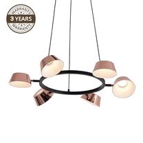 Valgusti rippuv Domoletti Aura A2267-6, LED, 3000 °K, 6 x 6 W, vask v./valge v. / must v.