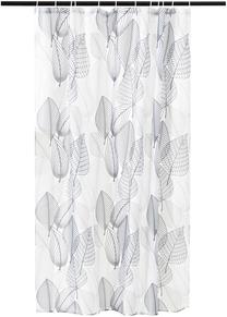 Dušo užuolaida 4Living Valeria, balta sp./pilka sp., 200 cm x 180 cm