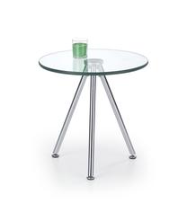 Žurnalinis staliukas, skaidri sp., 50 cm x 50 cm x 50 cm