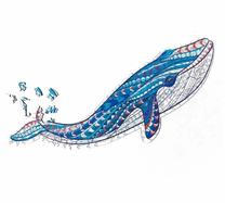 Pusle Whale ADPZ004, 53 cm x 22 cm, 178 tk, sinine v.