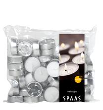 Küünal, teeküünal Spaas, 4.5 h, 50 tk, valge v.